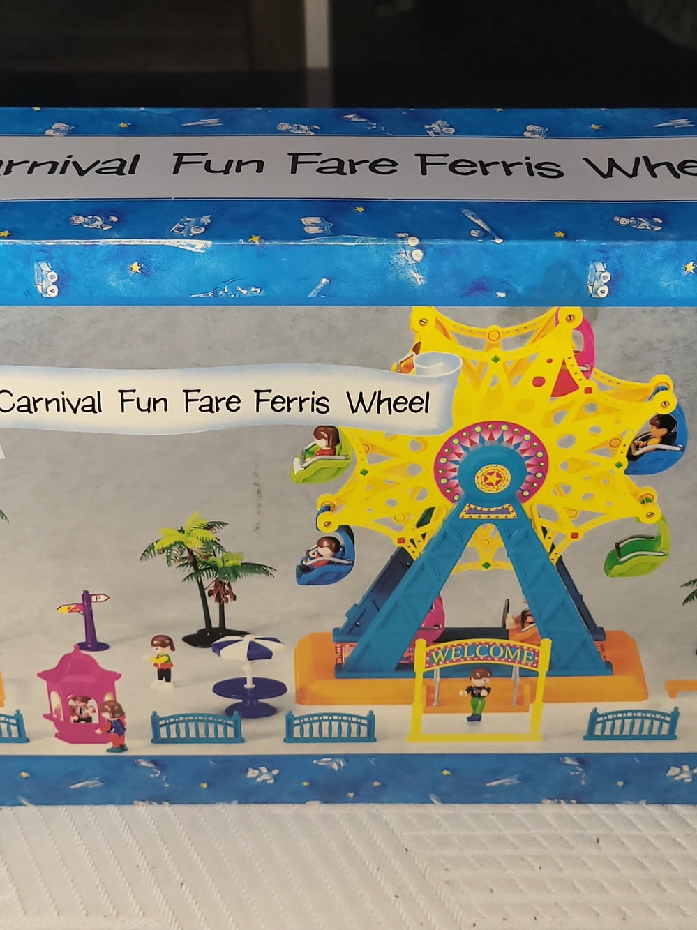 Vintage SilverLit Toys Kidzland Carnival Funfare Ferris Wheel new 1995